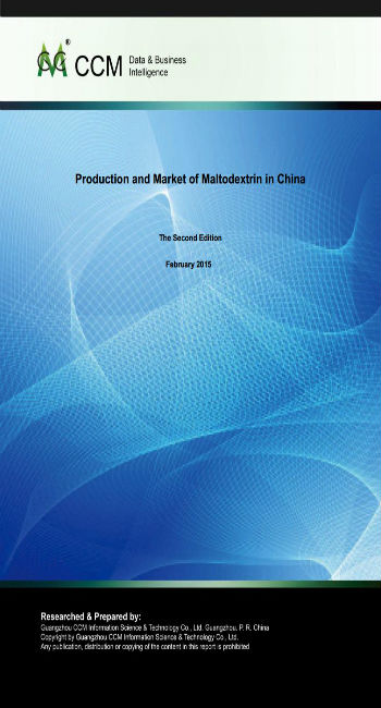 Production and Market of Maltodextrin in China